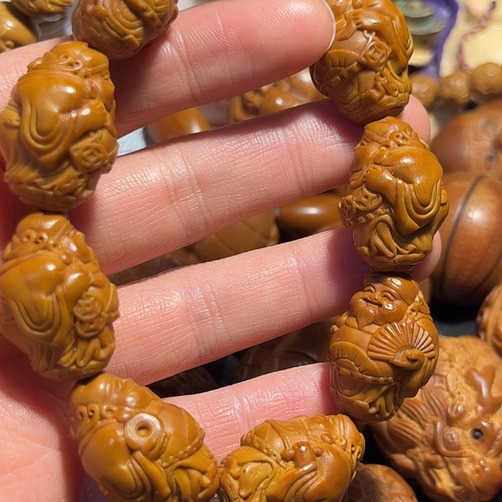 橄榄核手串/手链站立财神