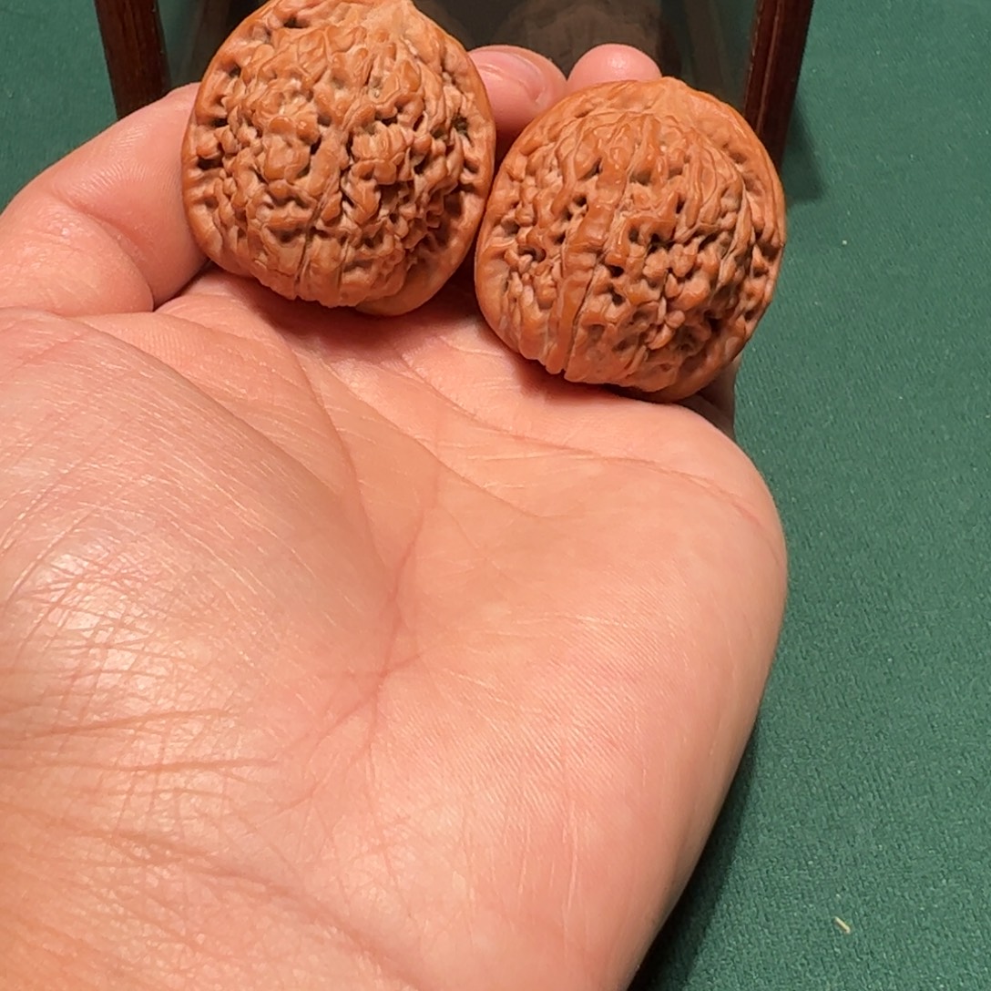 富***炮把件文玩核桃莲花 38 