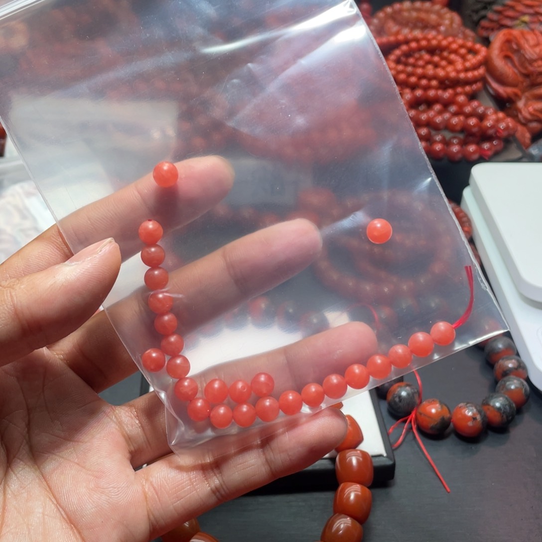 南红玛瑙手链未镶嵌皮**孩