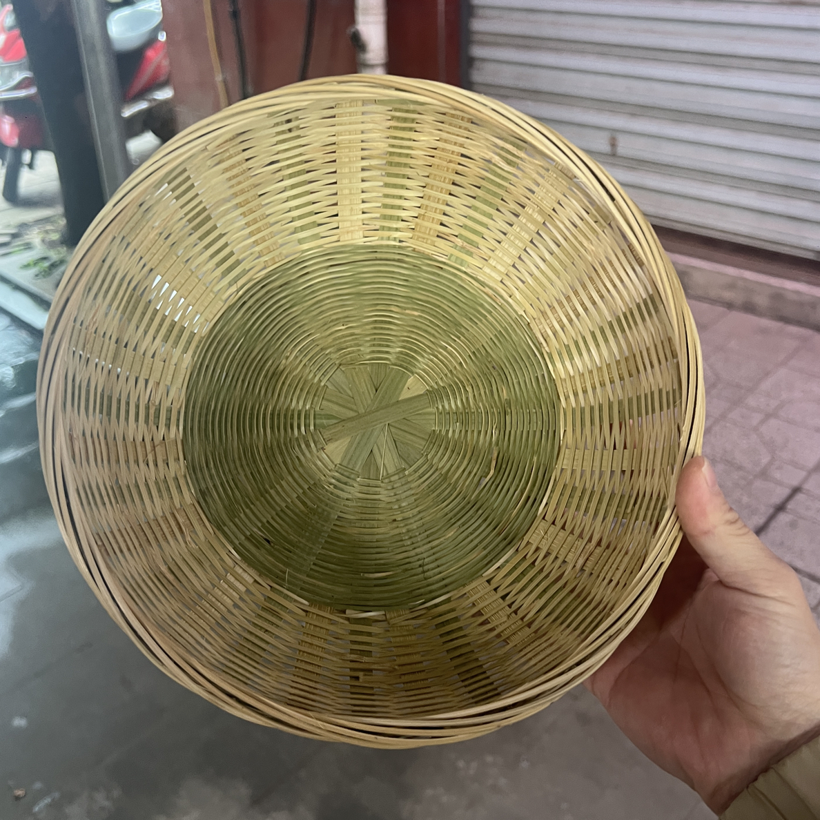 无品牌手工编织竹青皮碗型