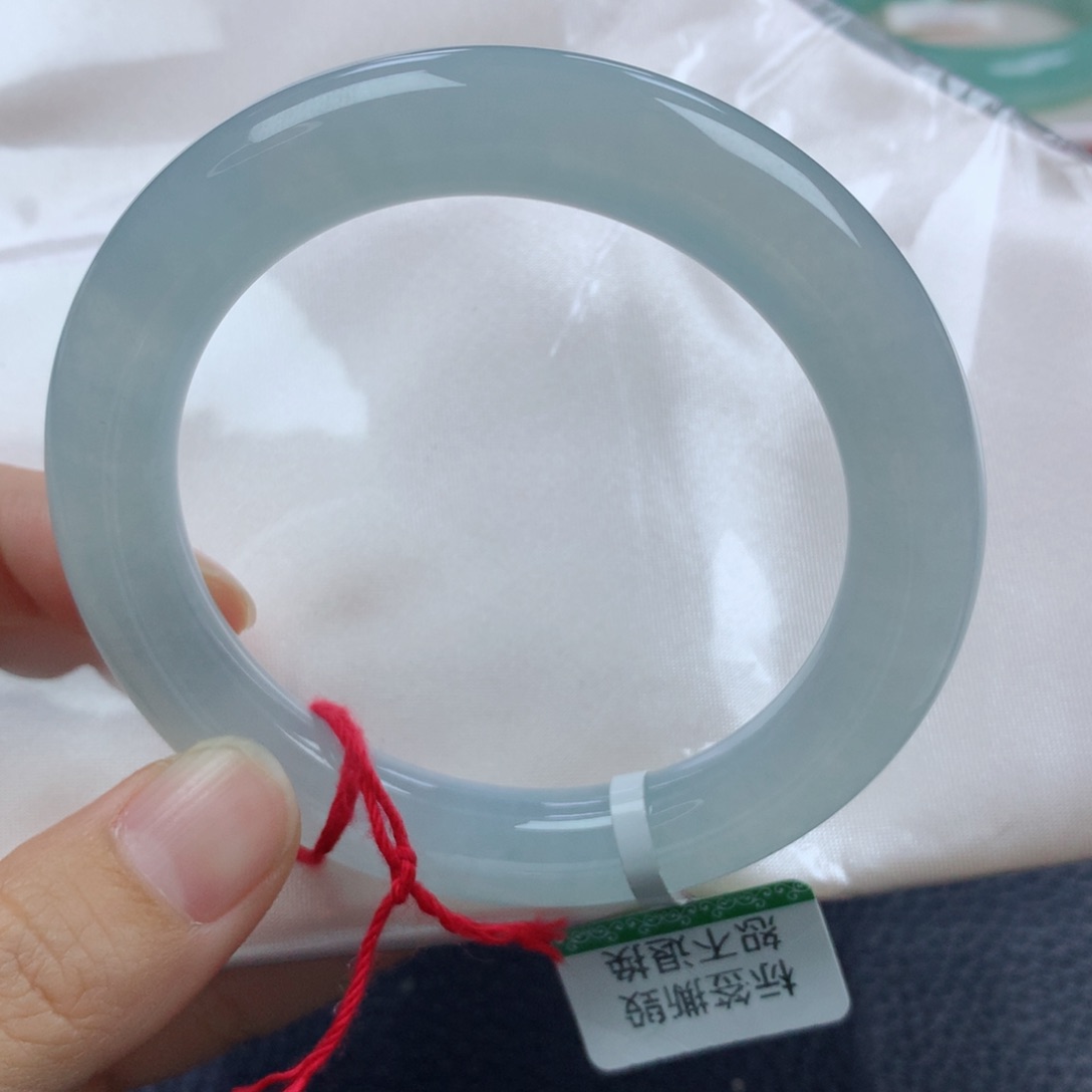 未镶嵌手镯翡翠缅甸天然翡翠A货54.3圆