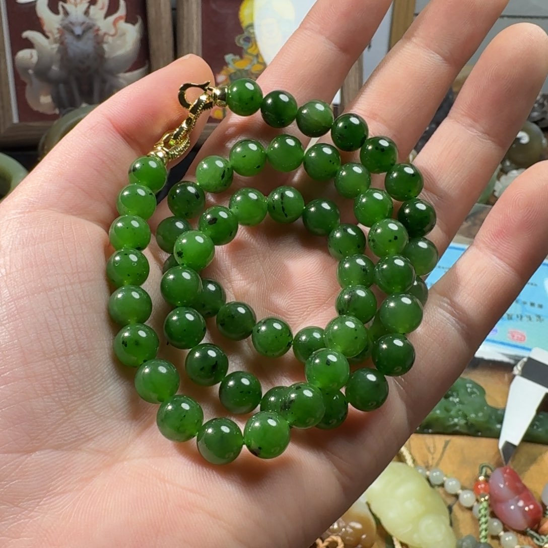 和田玉手串未镶嵌