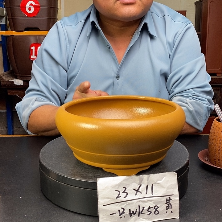 紫砂花盆货号一只WK58