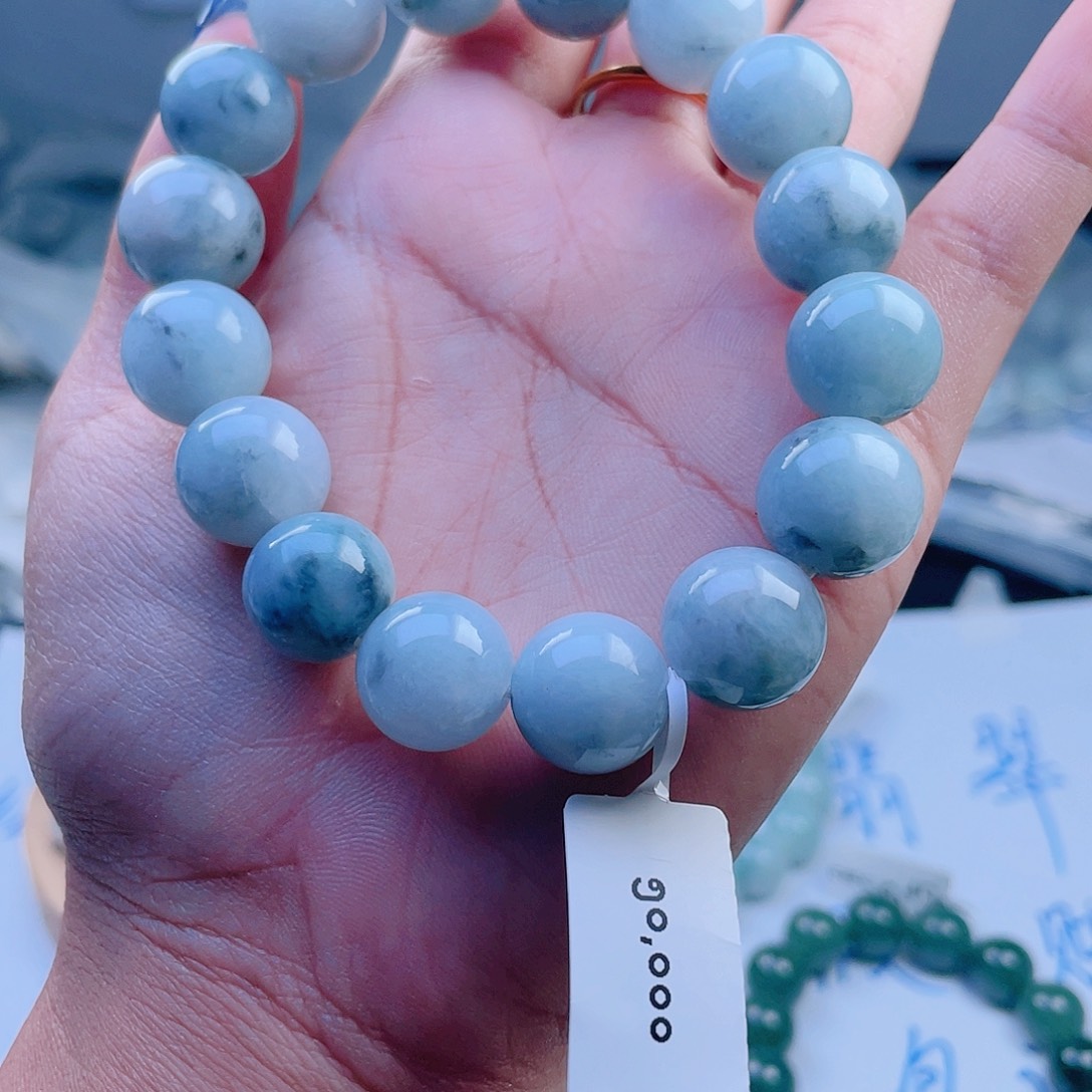 未镶嵌定制翡翠珠串