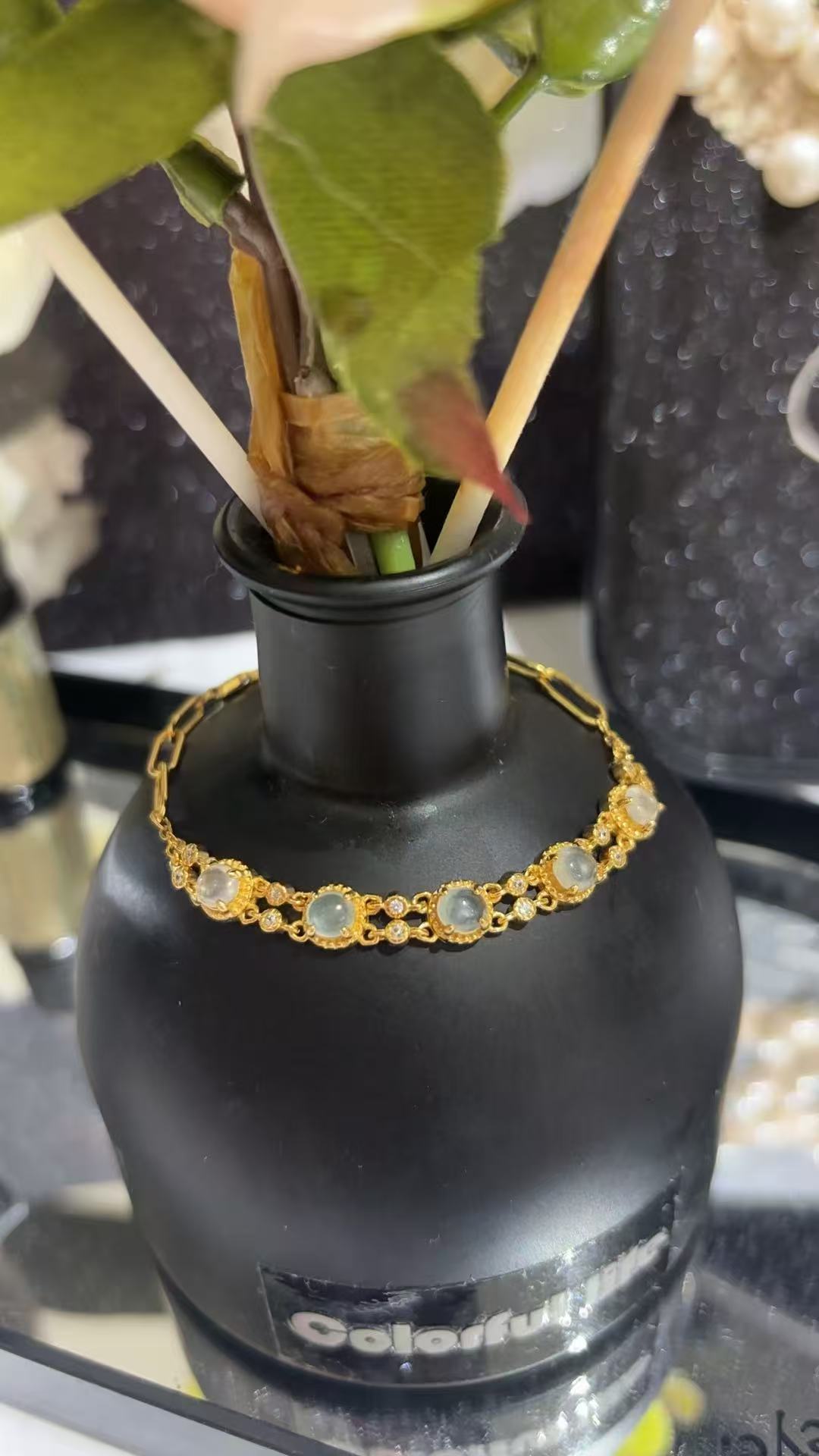 天然A货缅甸翡翠手链时尚气质