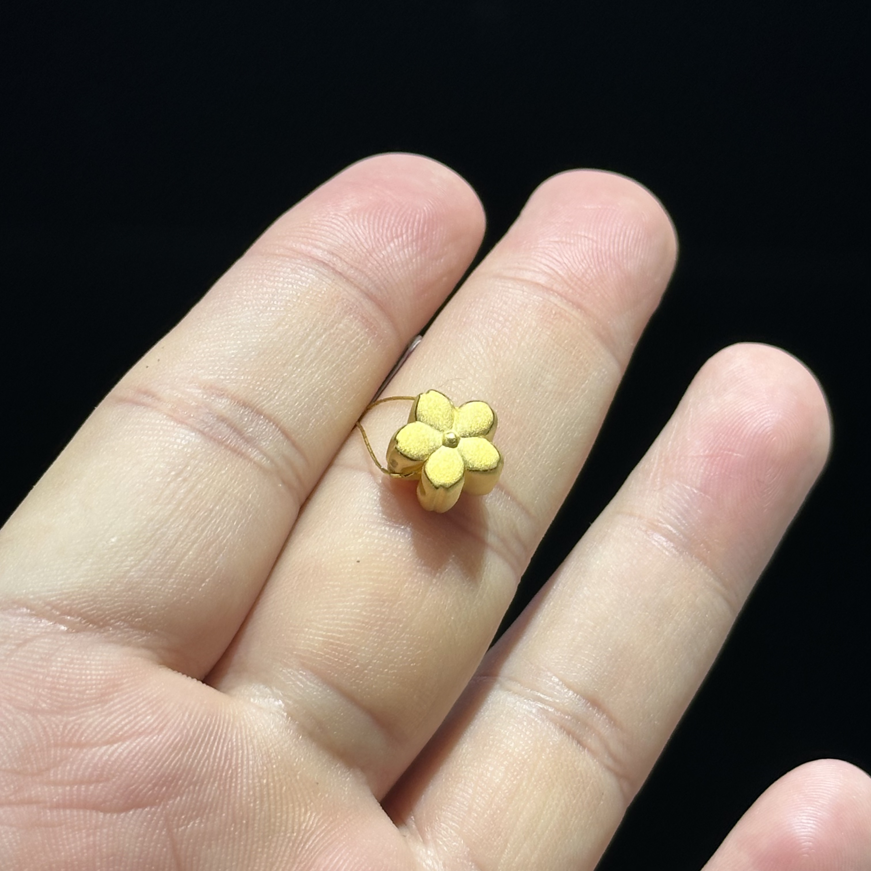 足金999 精品 桃花通孔 1.219