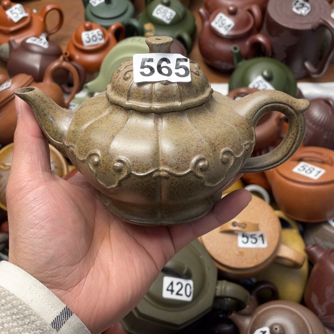 紫砂茶壶绿*紫砂微瑕