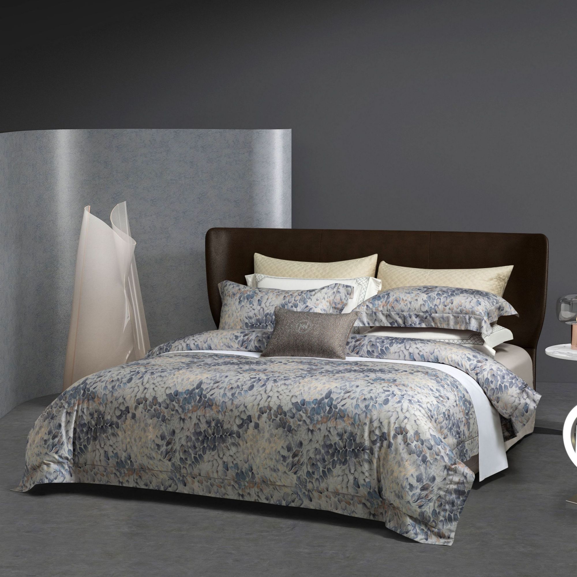 【贤公子家居】MN/慕奈 卡丽娜-法式轻奢天丝棉印花磨毛四件套