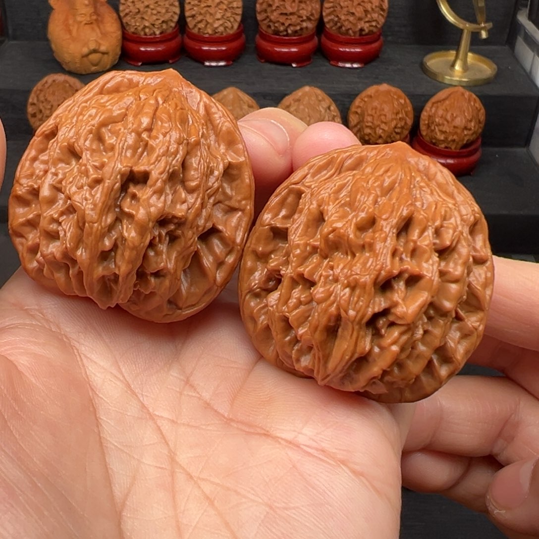 文玩核桃吊坠42全品麦穗虎头