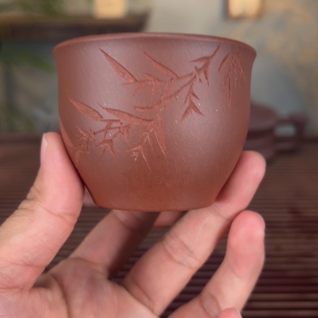 紫砂茶壶零添加底槽清主人杯满测130毫升