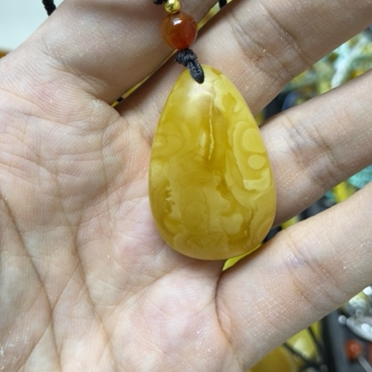 未镶嵌蜜蜡裸石吊坠