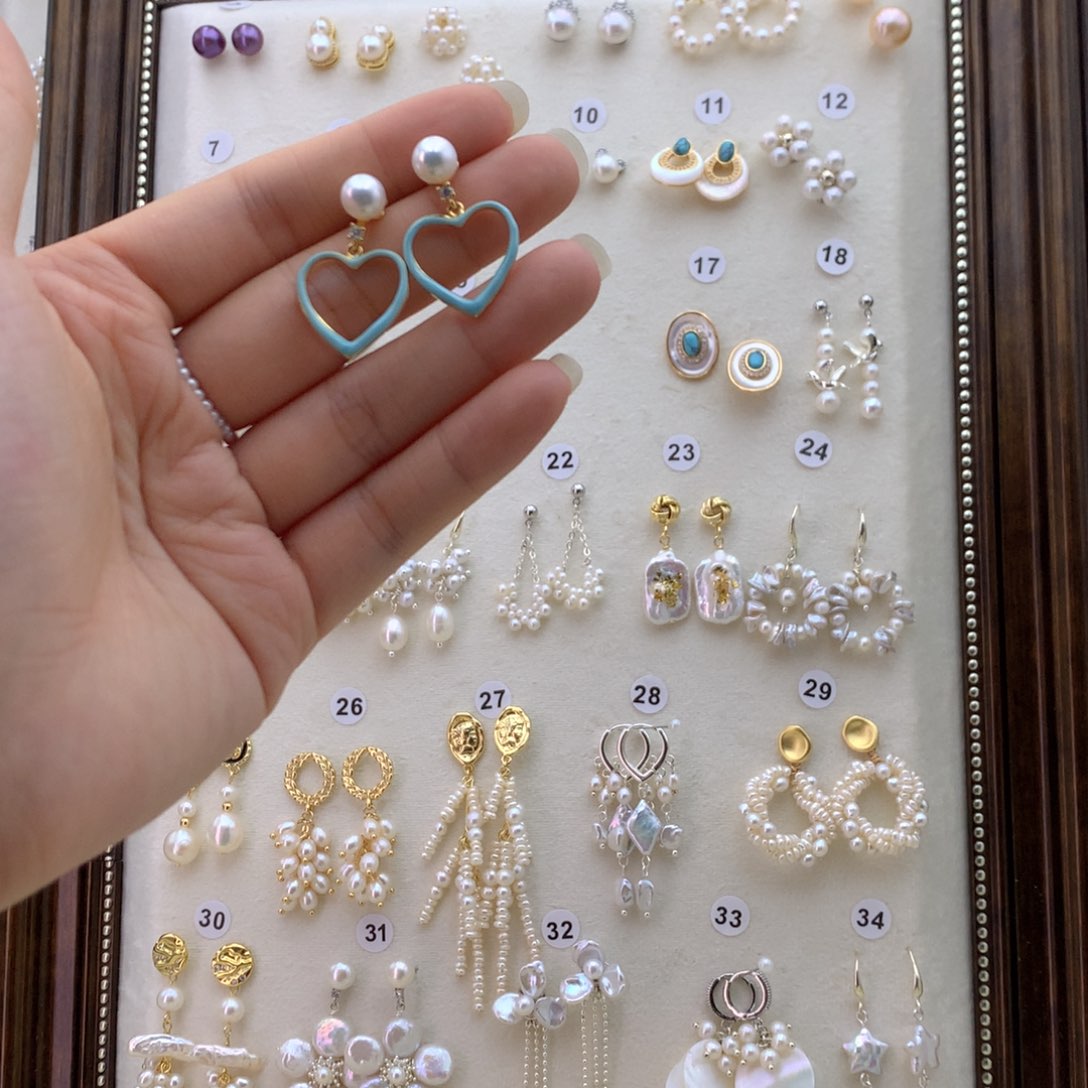 未镶嵌耳饰淡水珍珠