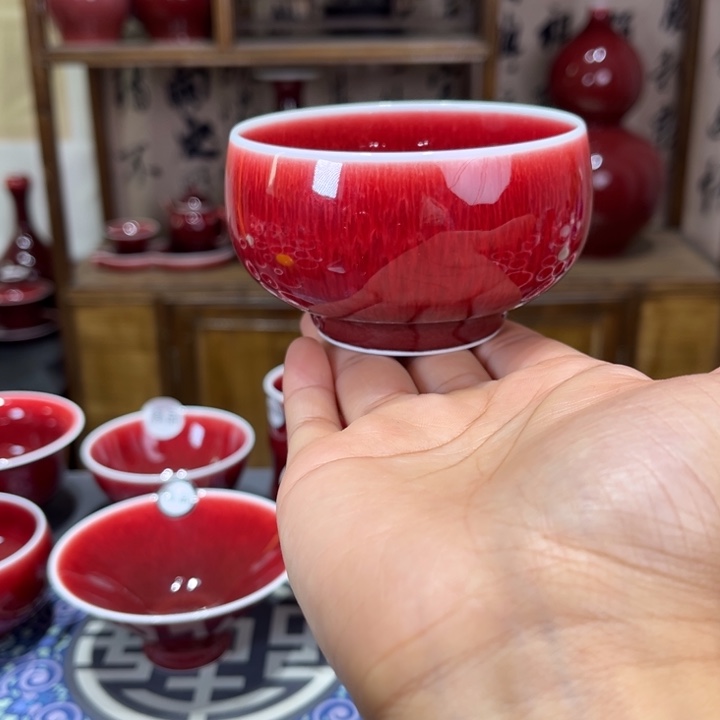 景德镇陶瓷浅行窑大禅定杯