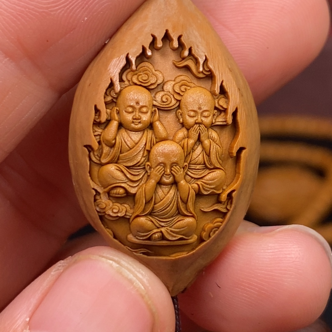 猴头核桃吊坠橄榄猴头