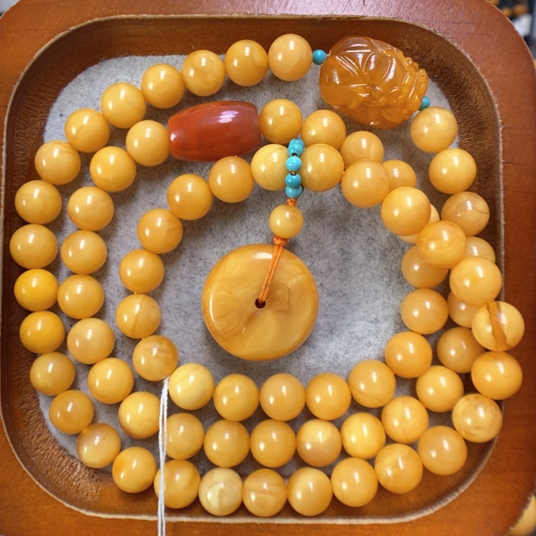 蜜蜡手串未镶嵌蜜蜡手串