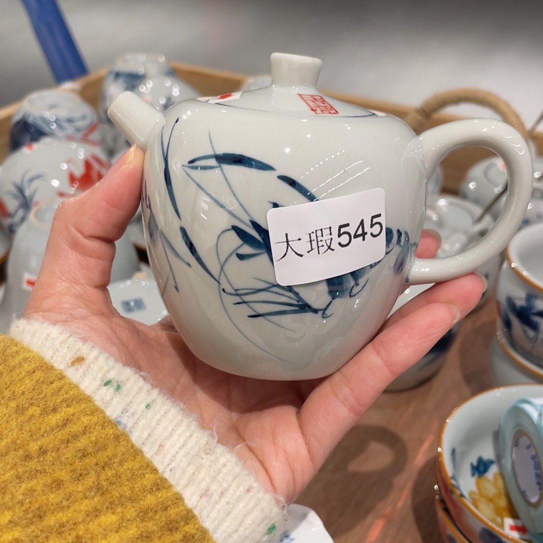 有瑕釉下彩纯手绘