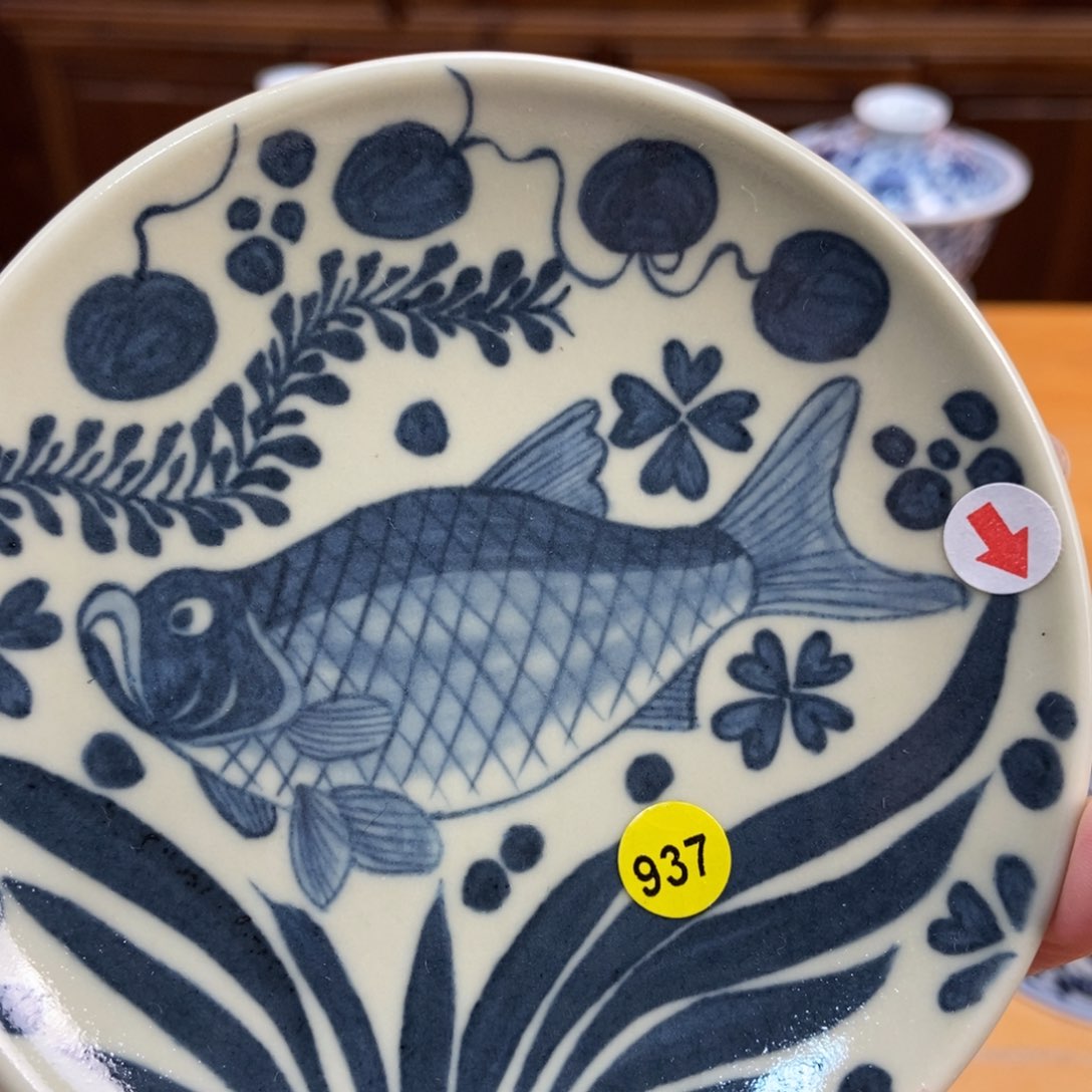 手绘现代茶具非古董