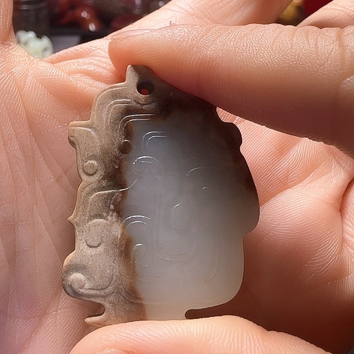 和田玉车挂未镶嵌