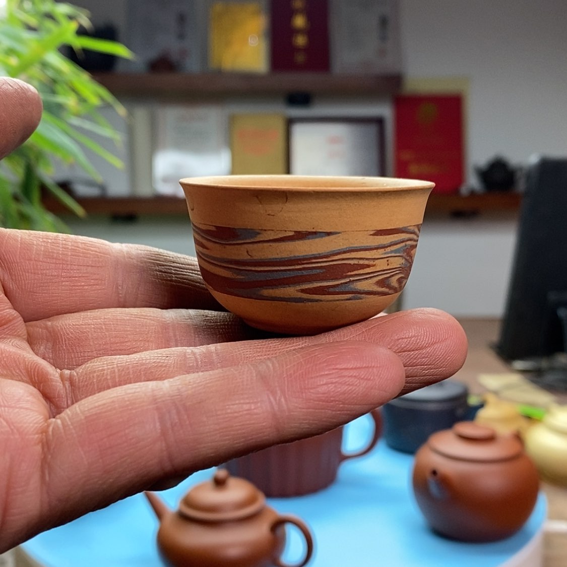 【闪购商品】茶壶段泥主人杯:30CC:半手