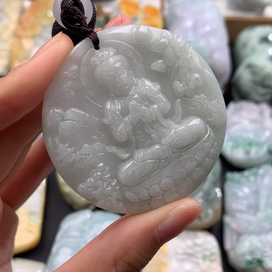 翡翠未镶嵌吊坠(不含链)