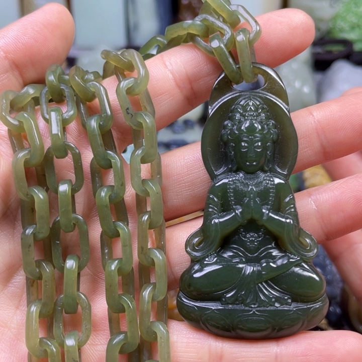 和田玉未镶嵌挂件