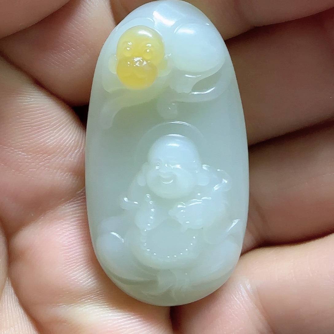 和田玉颈饰未镶嵌h****、