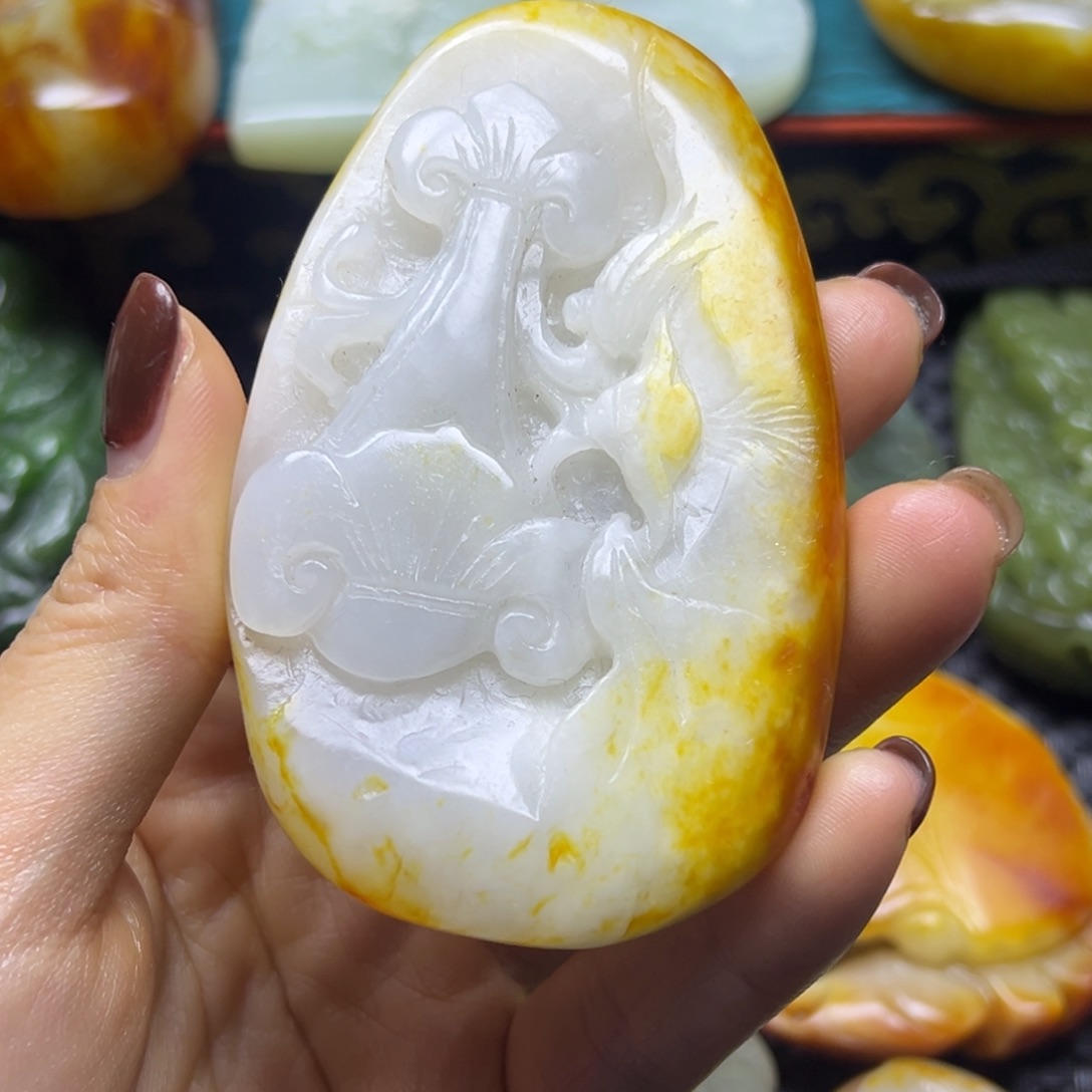 和田玉未镶嵌挂件