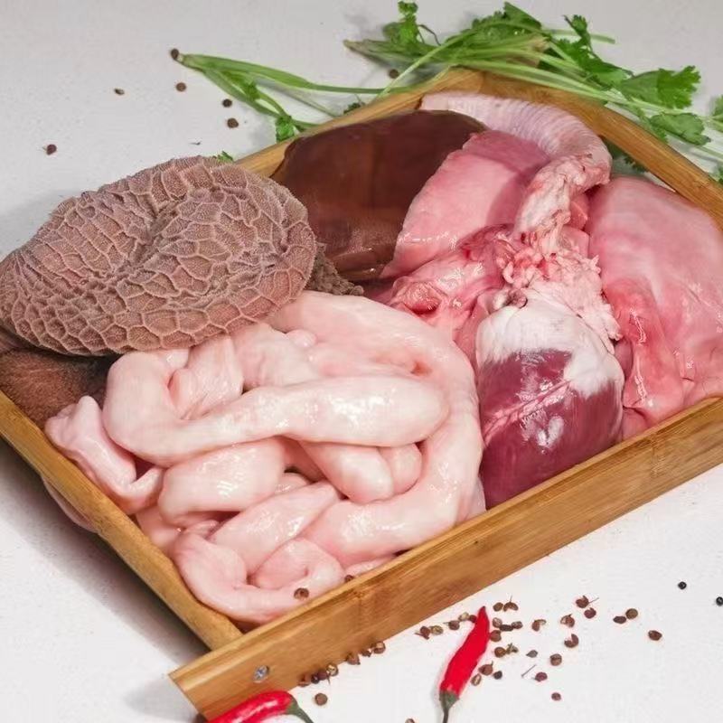【绒山羊新鲜羊杂】现场称重羊小羊鲜肉铺