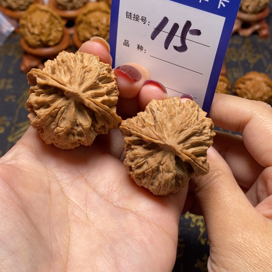 文玩核桃把件d*d苹果园全品41。 115