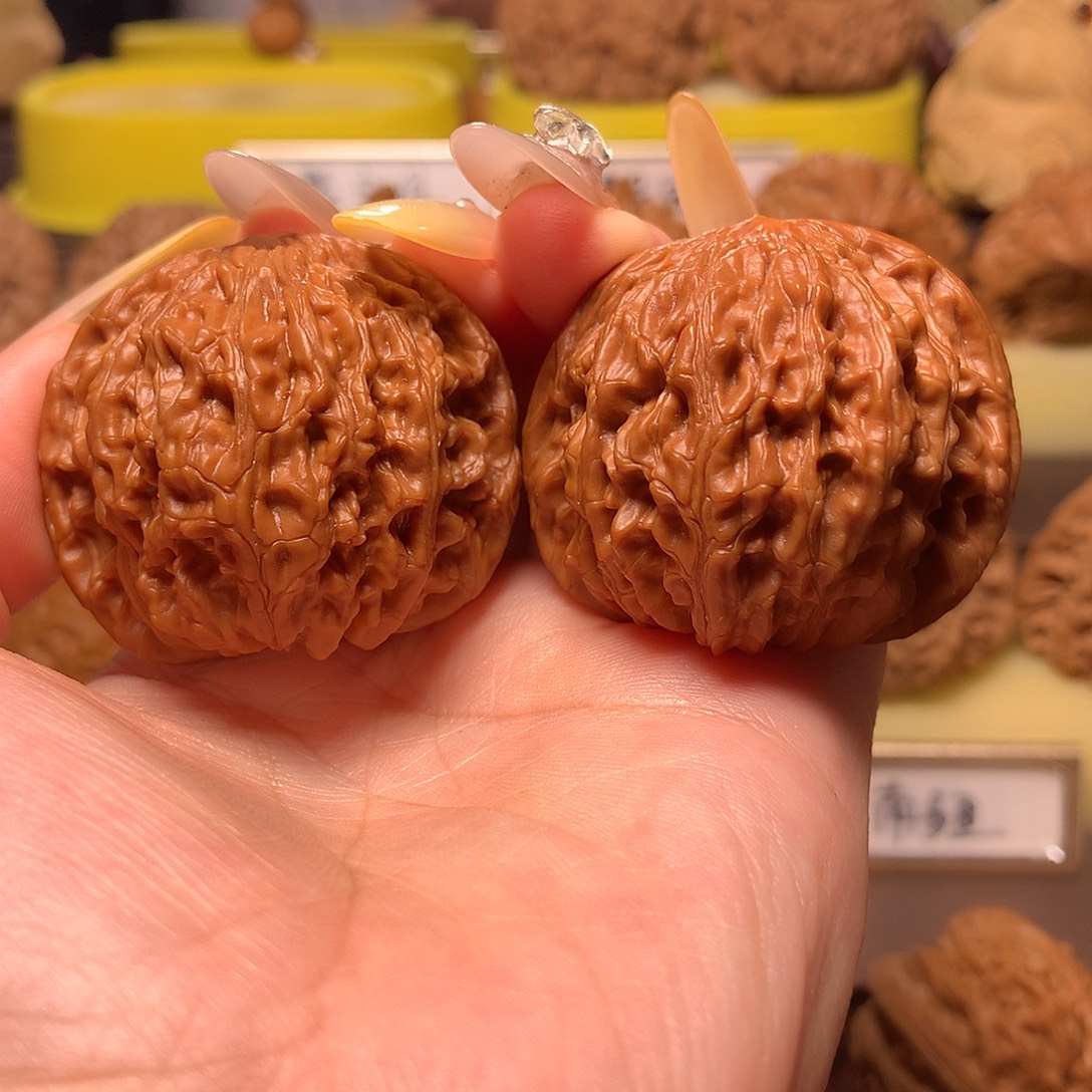 南***北吊坠文玩核桃磨盘，43