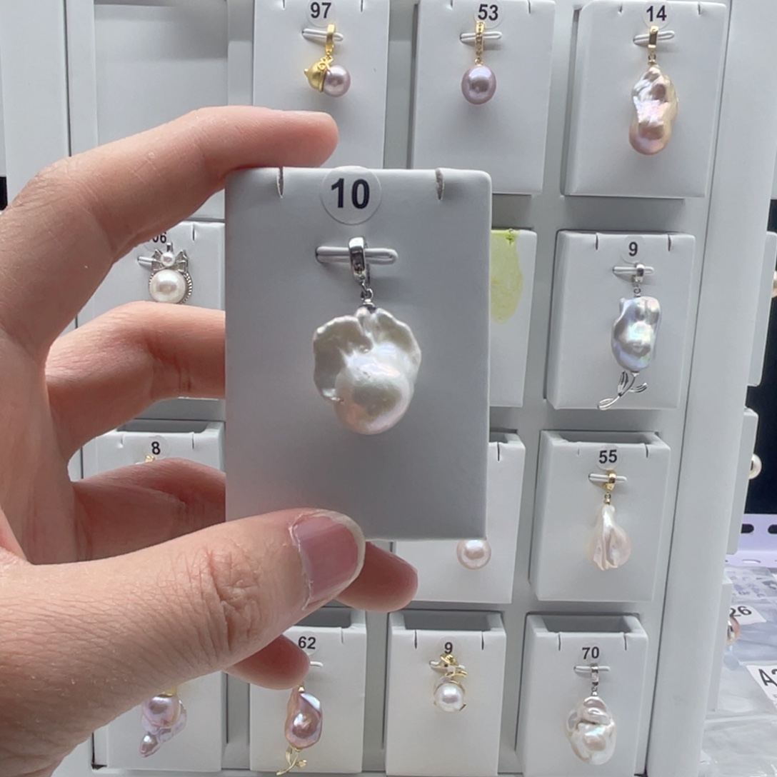 颈饰合金淡水珍珠