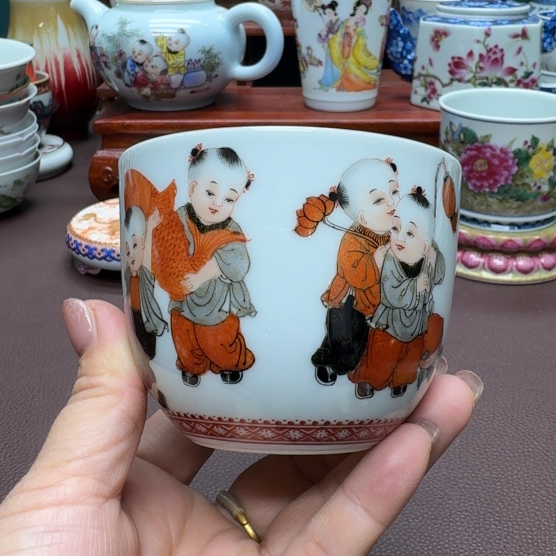 瓷片景德镇仿古手工制作精品展示