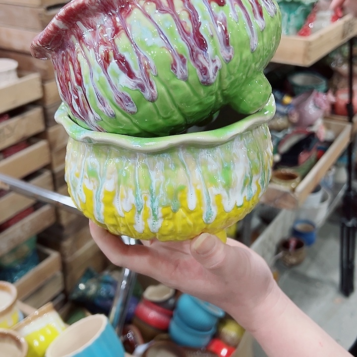 有孔，凑单福利满10元发货陶瓷多肉花盆！