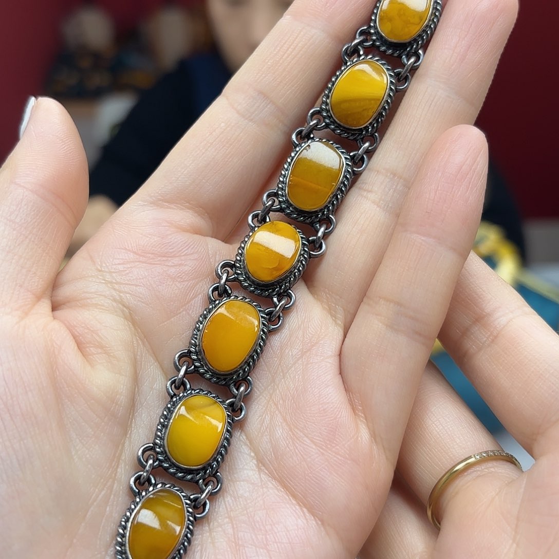 未镶嵌蜜蜡裸石15手链