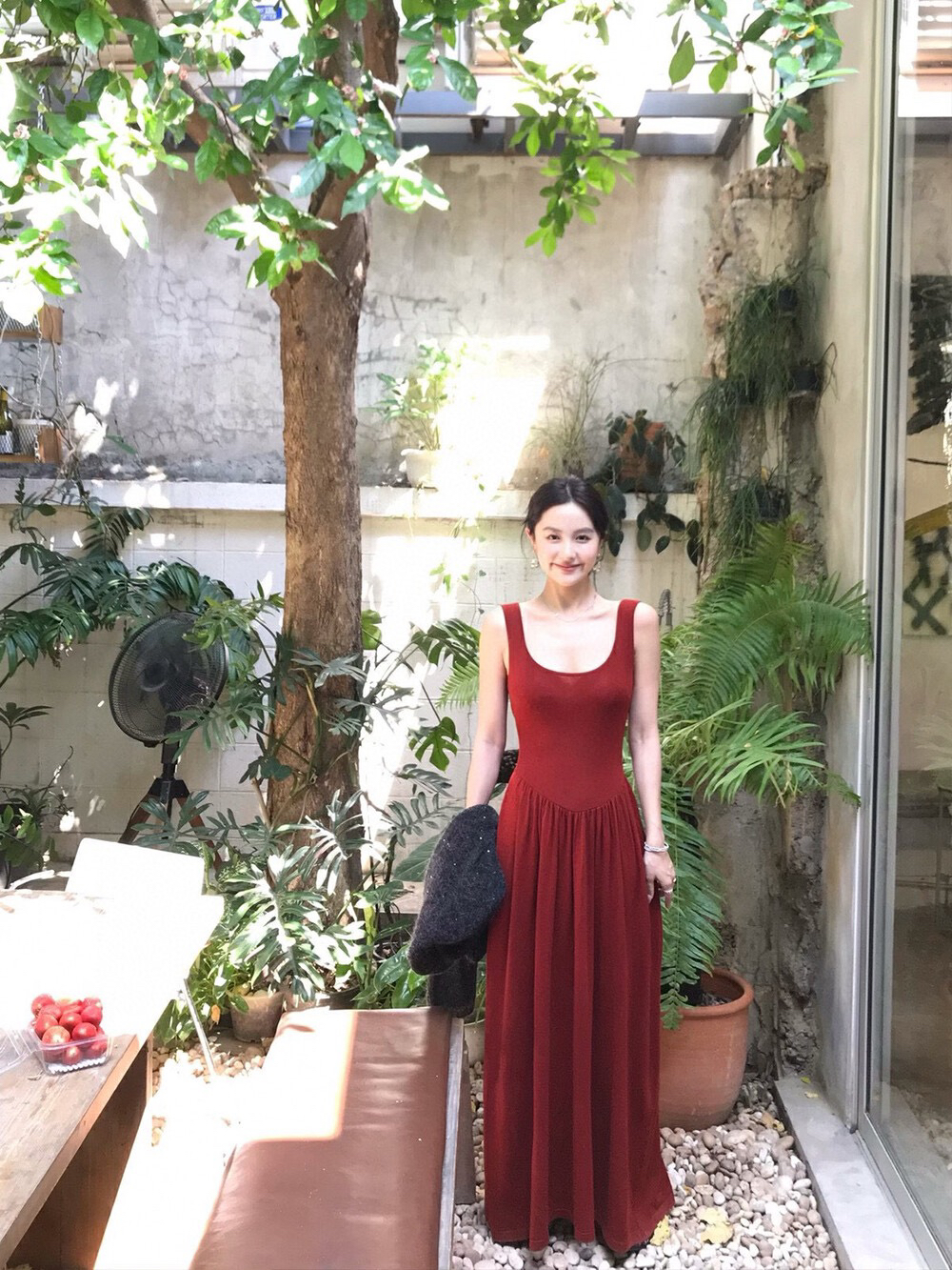 夏季爆款设计感小众长款气质修身上衣时尚连衣裙显瘦长裙裙子