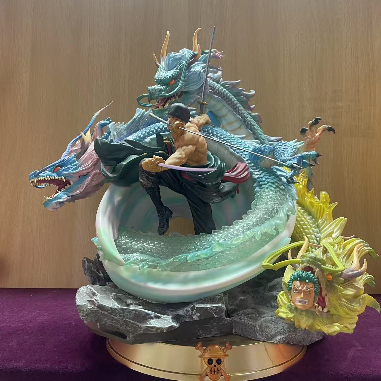 【清风潮玩】海贼王大号三龙索隆 玩具礼物潮玩摆件高约28cm模型