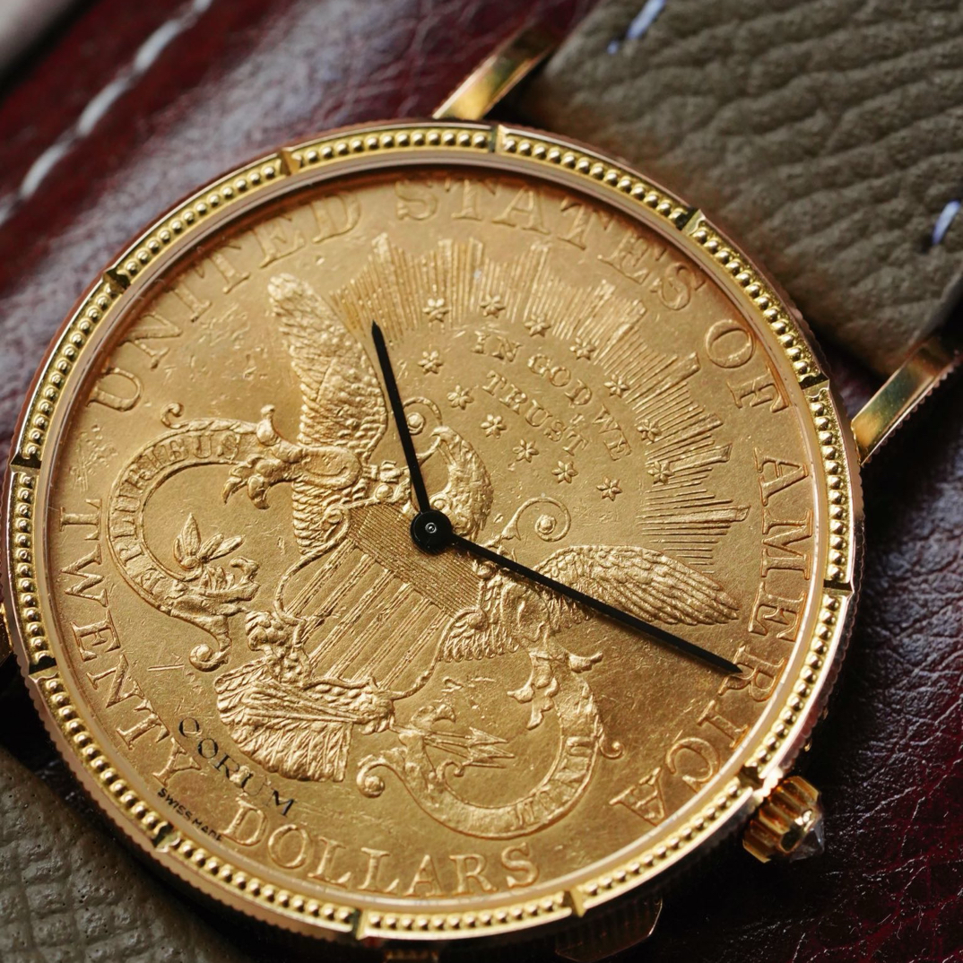99新 CORUM/昆仑表 昆仑经典 手工雕花35mm表径 限量125枚