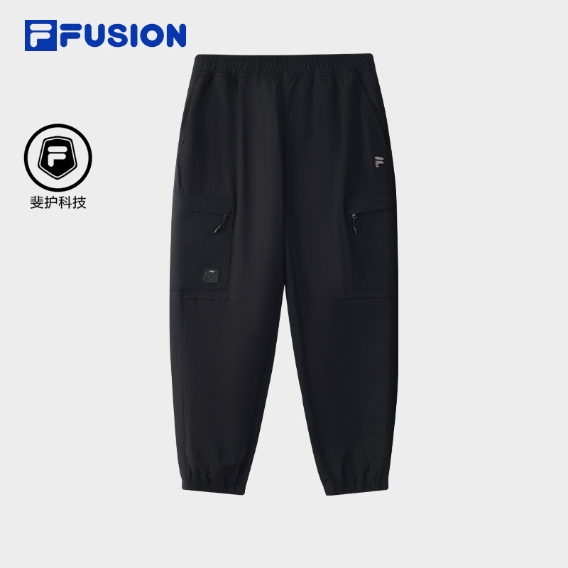 FILA FUSION斐乐户外运动束脚男士休闲工装长裤秋冬季T11M543802F