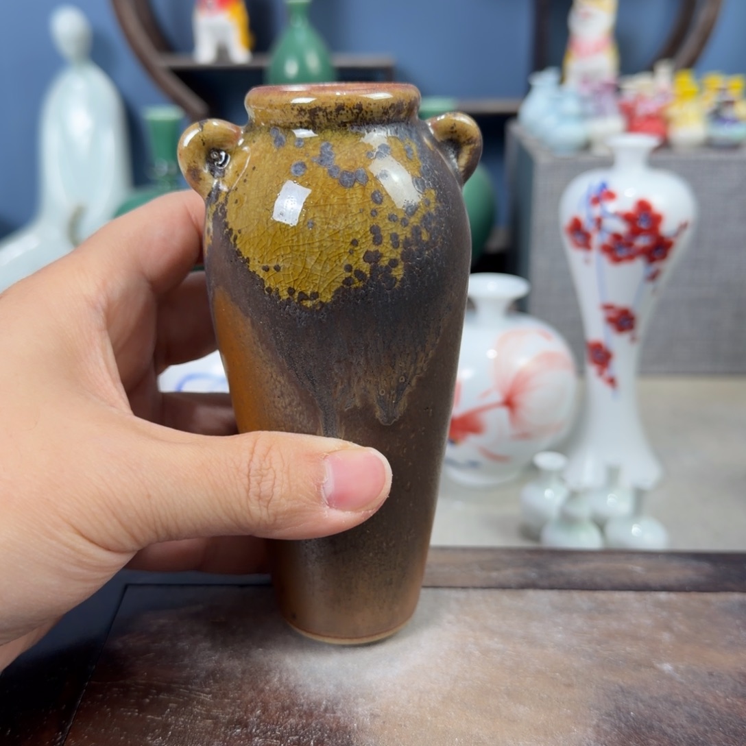 陶瓷手工小花器摆件