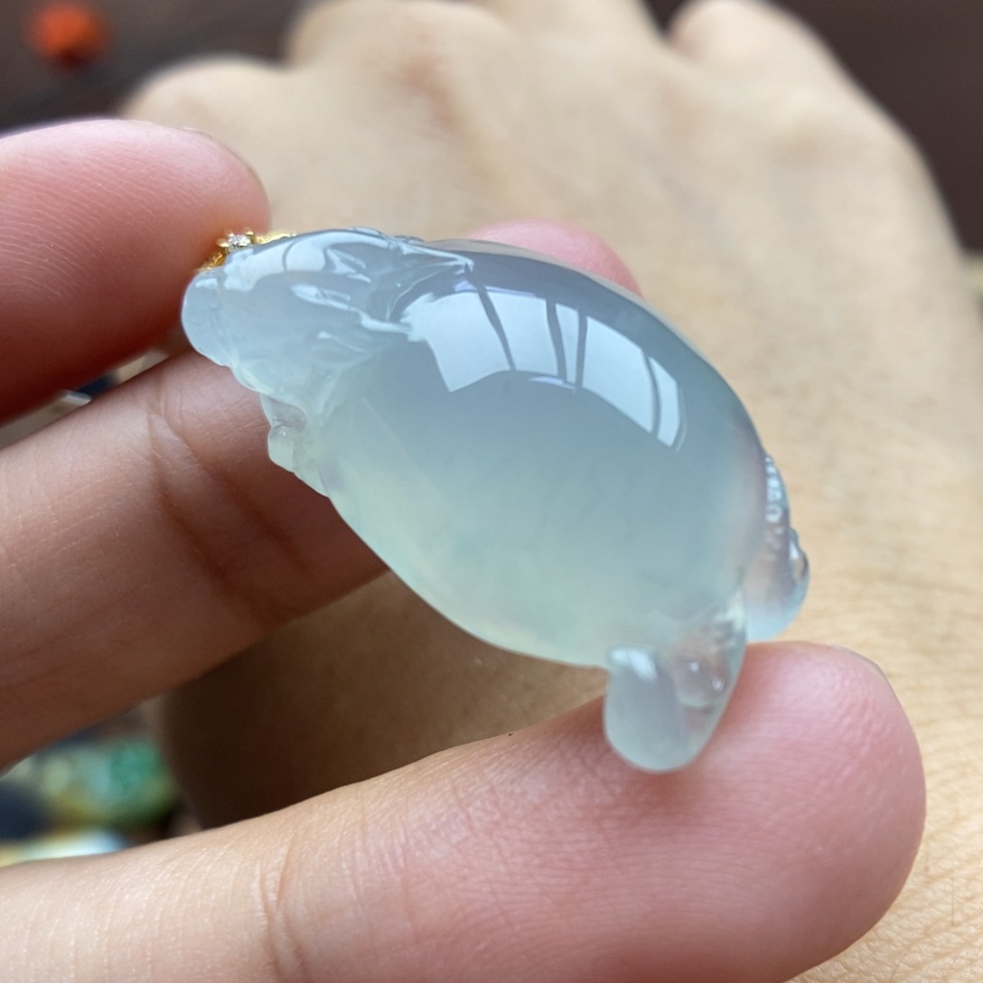 【闪购商品】颈饰18K金镶嵌翡翠51