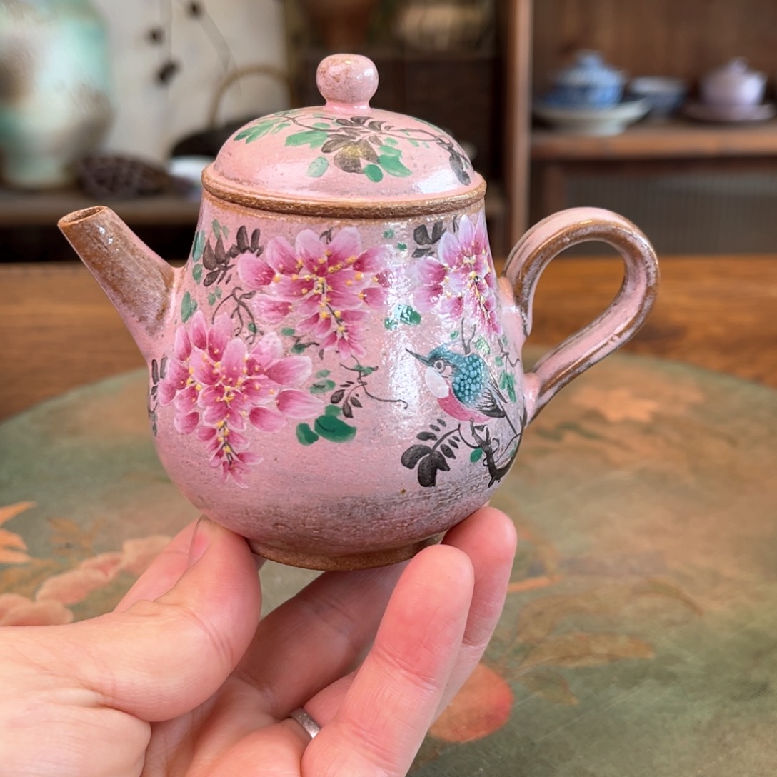 杯柴烧手工手绘陶瓷