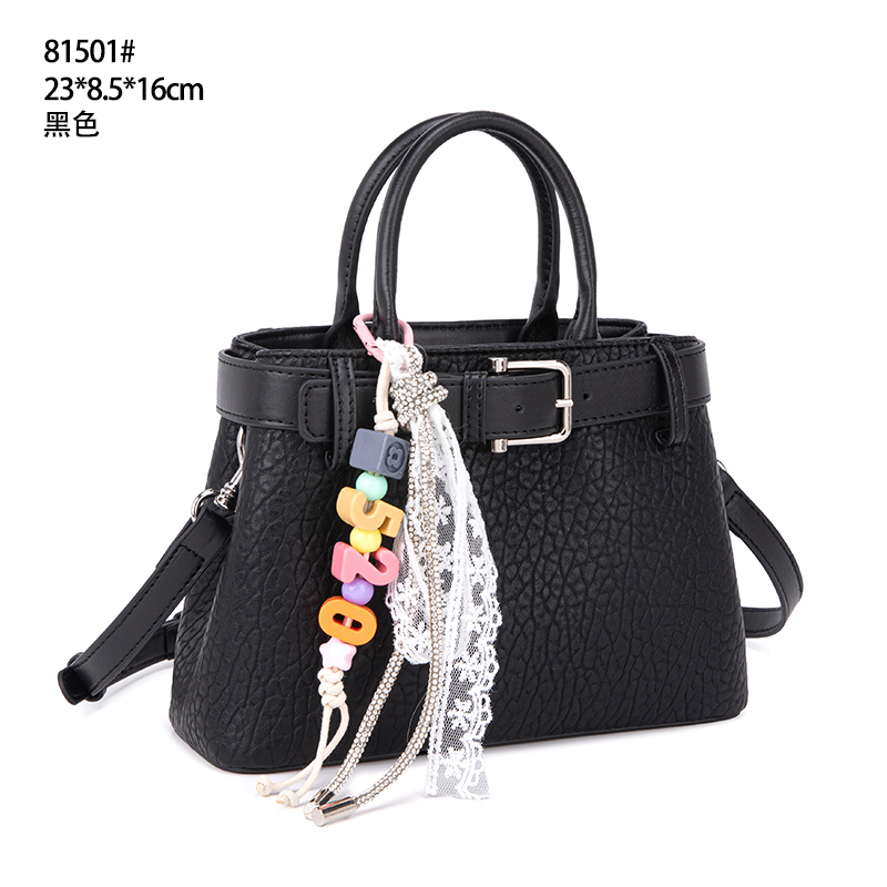 【工厂直销】QYX-81501-黑色轻奢时尚女士包