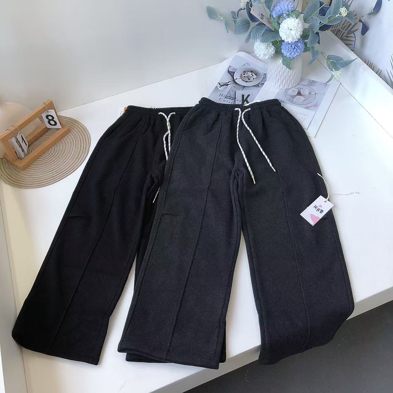 K68-C231咔迪儿童新款加绒休闲裤O字母款83122