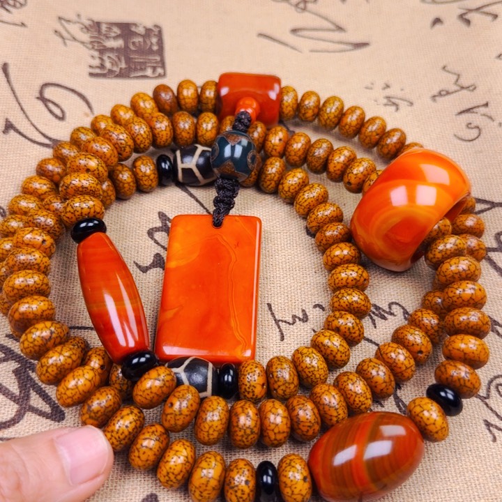 星月菩提吊坠双*脖挂