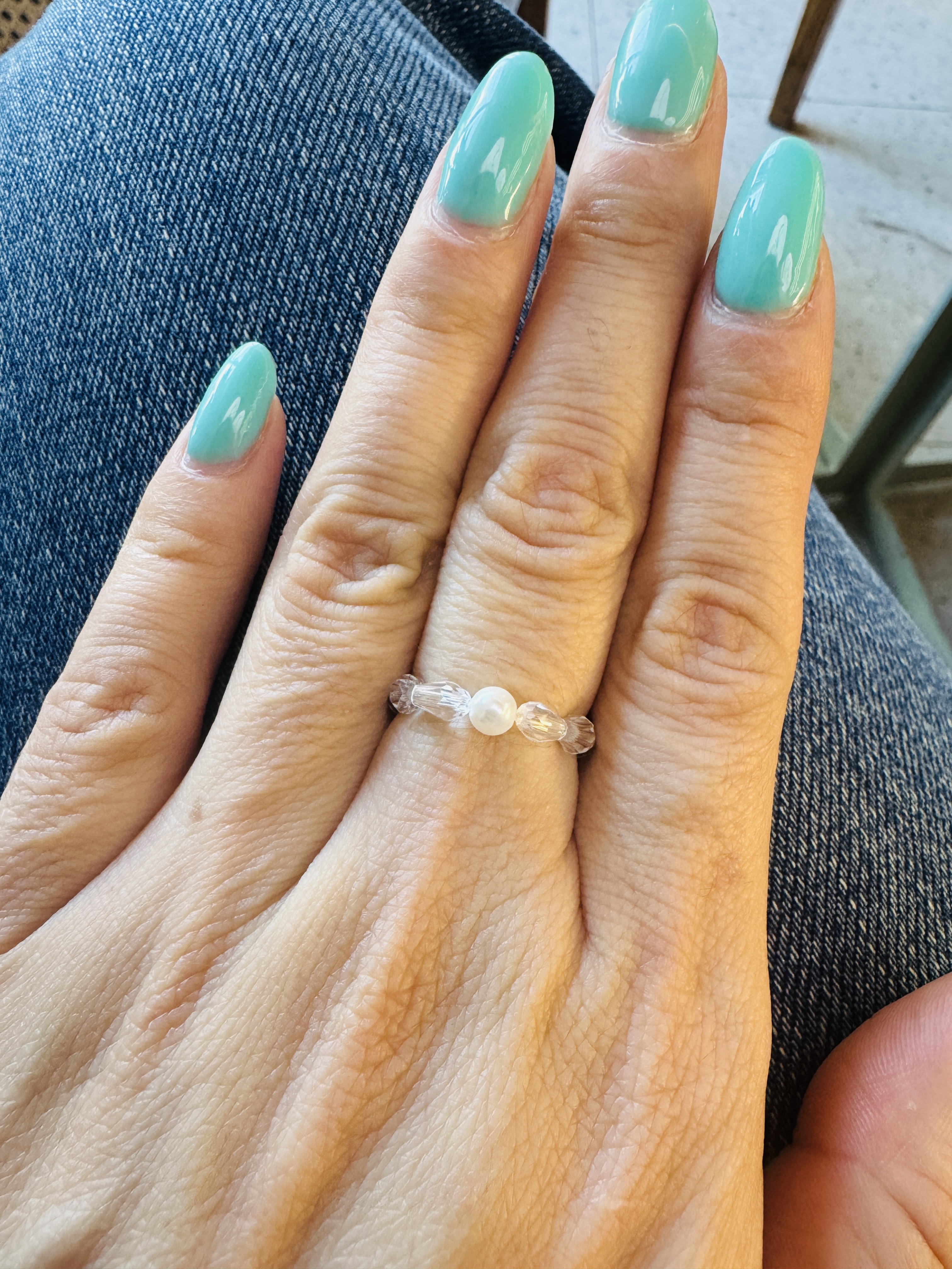 非金属仿水晶戒指 纯手工 LARVINA纯手工原创戒指