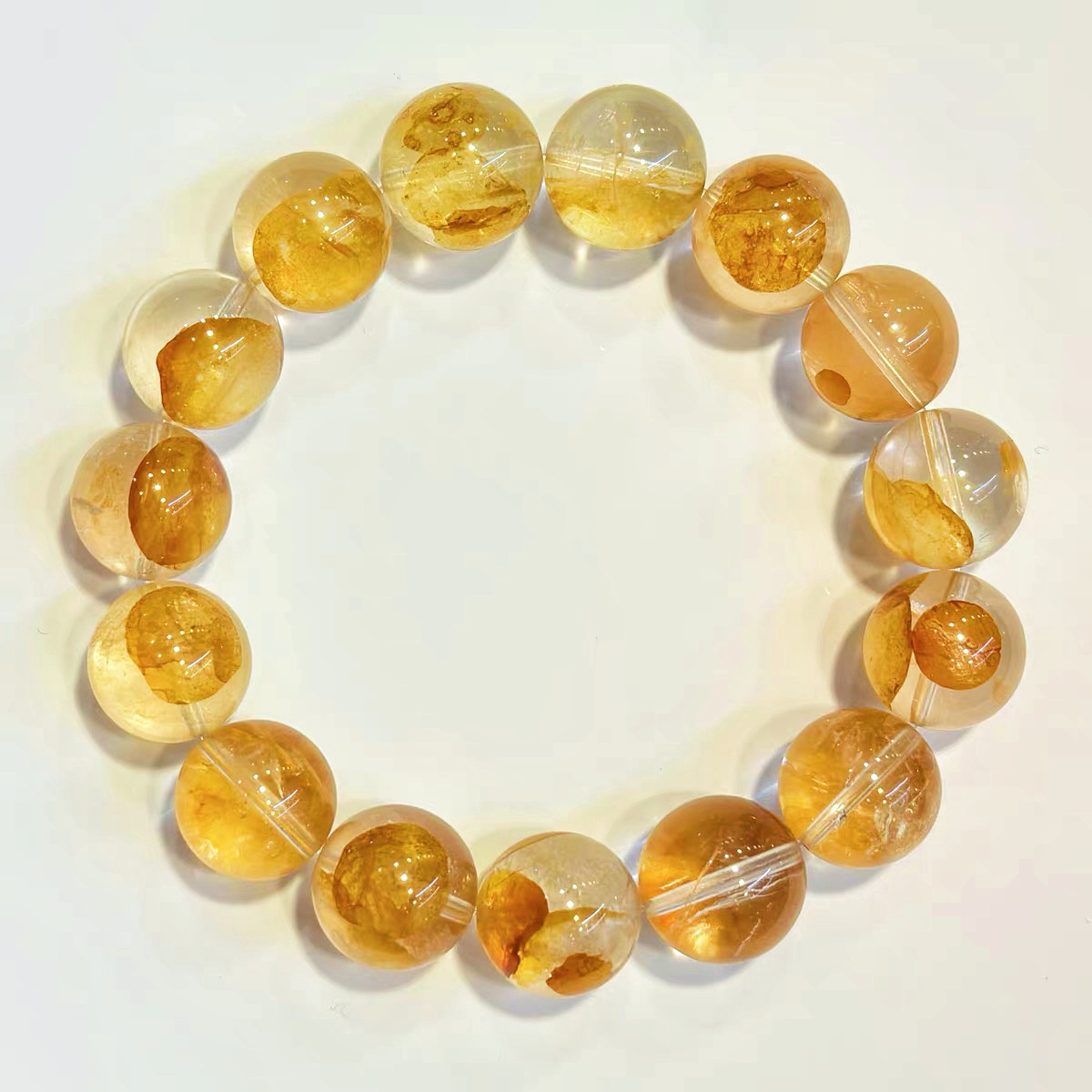 W1366高货天然黄胶花手串多样性只发一件