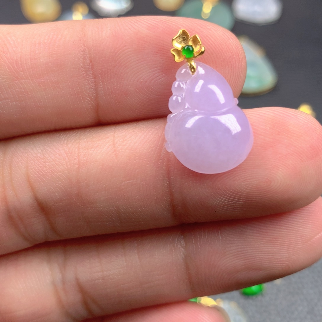 【闪购商品】颈饰18K金镶嵌翡翠翡翠