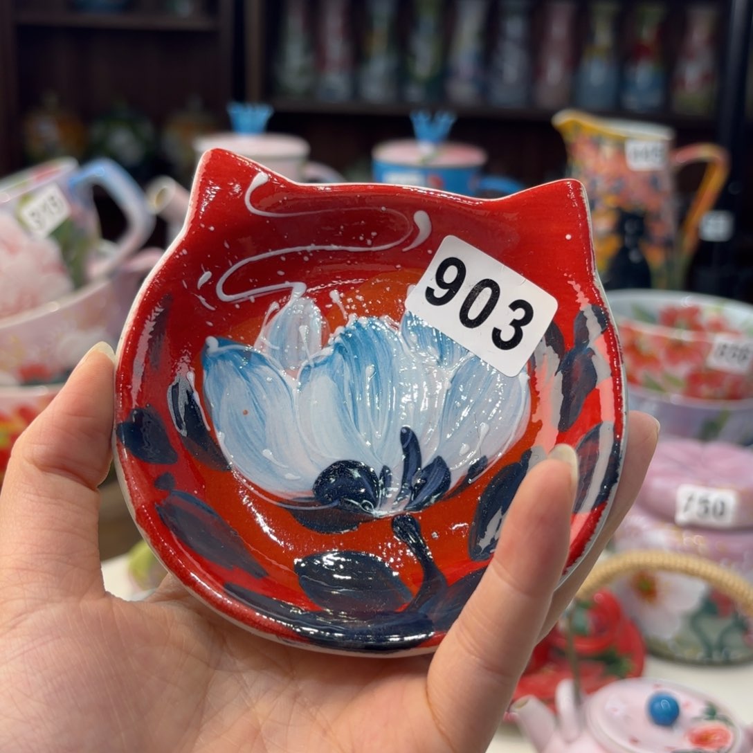 瓷片景德镇手绘高温釉下彩陶瓷茶具