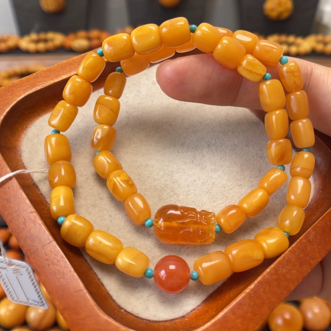 蜜蜡未镶嵌手链蜜蜡