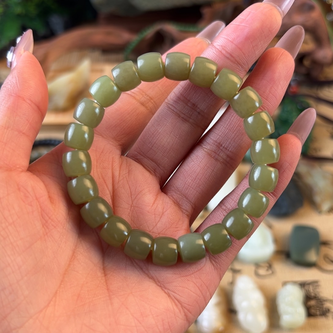 和田玉手绳未镶嵌小*